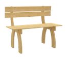 Banc De Jardin Meuble De Patio D'extérieur Terrasse 150 Cm Bois De Pin Imprégné 02_0011247