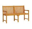 Banc De Jardin Meuble De Patio D'extérieur Terrasse 150 X 55,5 X 90 Cm Bois Solide D'acacia 02_0011