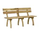 Banc De Jardin Meuble De Patio D'extérieur Terrasse 160 X 60 X 86 Cm Bois De Pin Imprégné 02_001126