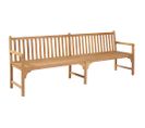 Banc De Jardin Meuble De Patio D'extérieur Terrasse 228 X 62,5 X 90 Cm Bois De Teck Solide 02_00113