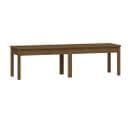 Banc De Jardin Meuble De Patio D'extérieur Terrasse à 2 Places 159,5 X 44 X 45cm Bois De Pin Marron