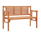 Banc De Jardin Meuble De Patio D'extérieur Terrasse Pliable De Jardin 120 X 53 X 81 Cm Bois