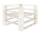 Fauteuil Palette De Jardin Bois 80 X 67,5 X 60,8 Cm Blanc 02_0011872