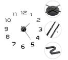 Horloge Murale 3d Design Moderne 100 Cm XXL Noir Dec022270
