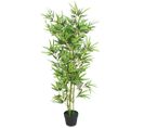 Plante Artificielle Avec Pot Bambou 120 Cm Vert Dec021937