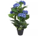 Plante Hortensia Artificielle Avec Pot 60 Cm Bleu Dec021920