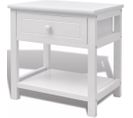 Table De Nuit Chevet Commode Armoire Meuble Chambre Bois Blanc 1402093