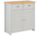 Buffet Bahut Armoire Console Meuble De Rangement Gris 79 Cm 4402263