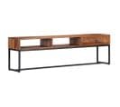 Meuble Télé Buffet TV Télévision Design Pratique 160 Cm Bois De Sesham Massif 2502079