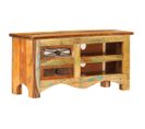 Meuble Télé Buffet TV Télévision Design Pratique 80 Cm Bois De Récupération Massif 2502084