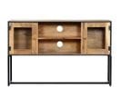 Meuble Télé Buffet TV Télévision Design Pratique 120 Cm Bois De Récupération Massif 2502273