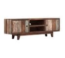 Meuble Télé Buffet TV Télévision Design Pratique Bois D'acacia Massif Vintage 118 Cm 2502129