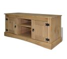 Meuble Télé Buffet TV Télévision Design Pratique Pin Mexicain Gamme Corona 120 Cm 2502211