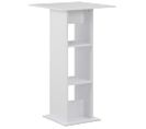 Table Haute Mange Debout Bar Bistrot Blanc 110 Cm 0902058