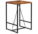 Table Haute Mange Debout Bar Bistrot Bois Recyclé Solide 106 Cm 0902096