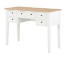 Bureau Table Meuble Travail Informatique Bois Blanc 109,5 Cm 0502114