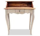 Bureau Table Meuble Travail Informatique Bois De Récupération Massif 80 X 40 X 92 Cm 0502097