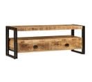 Meuble Télé Buffet TV Télévision Design Pratique 120 Cm Bois Solide De Manguier 2502063