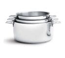 Lot 3 Casseroles - Faitouts Twisty - Ø 16cm + 18cm + 20 cm - Acier Inox