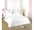 Housse De Couette Unie En Coton - 240x220 Cm - Blanc