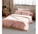 Housse De Couette 100% Gaze De Coton 74 Fils Taille 220 X 240 Cm Couleur Rose