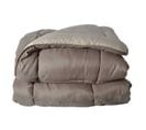 Couette Microfibre Bicolore 400 Gr/m2 - 140x200 Cm - Taupe