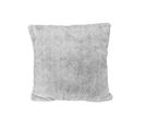 Coussin Imitation Fourrure - 45x45 Cm - Gris Foncé