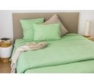 Drap Housse En Coton Lavé - 140x190 Cm - Vert Clair