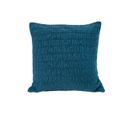 Housse De Coussin Cesena Bleu De Prusse 45 X 45 Cm Bleu Foncé