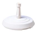 Eda Plastique Pied De Parasol Béton Rond - Blanc - 14kg