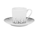 Tasses Et Sa Sous-tasse Boréalis Gris 12 Cl (lot De 6)