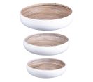 Set De 3 Coupes Bambou Blanc