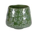 Vase Évasé Champêtre 22 Cm Vert