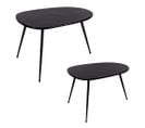 Set De 2 Tables Basses Organic Noir