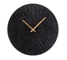 Horloge En Métal Soleil Noir 45 Cm