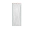 Rideau De Porte Tressage Macramé En Jersey De Coton - Coloris Blanc - 90 X 200 Cm