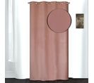 Rideau Isolant Thermique Velours Frappé - 140x240 Cm - Vieux Rose