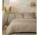 Housse De Couette 240x260 Cm + 2 Taies 100% Percale De Coton 80 Fils Lin