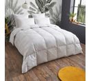 Couette Tempérée 30% Duvet - Coton - Gisèle 240 X 260 Cm Blanc