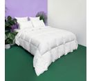 Couette Temperee 40% Duvet - Coton - Marguerite 200 X 200 Cm Blanc