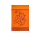Torchon Imprimé En Jacquard De Coton Orange 50x75