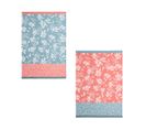 Lot De 2 Torchons Imprimés En Jacquard De Coton 50x75