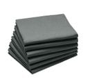 Lot 6 Serviettes En Coton Traite Teflon, Anthracite 45 X 45