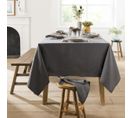 Nappe En Coton Traitee Teflon  Anthracite 160 X 240