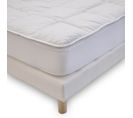 Surmatelas 90x190 Cm Sensation Duvet Confort Moelleux Enveloppe 100% Coton