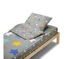 Caradou® Parure De Lit Enfant 90x190cm Avec Couette Motif Étoiles Stars