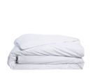 Housse De Couette Blanc 140x200cm Parure Percale