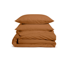 Parure De Lit Unie 1 Personne 140x200cm Percale Terracotta