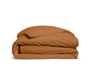 Housse De Couette Unie 140x200cm Percale Terracotta