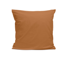 Taie D'oreiller Unie 65x65cm Percale Terracotta